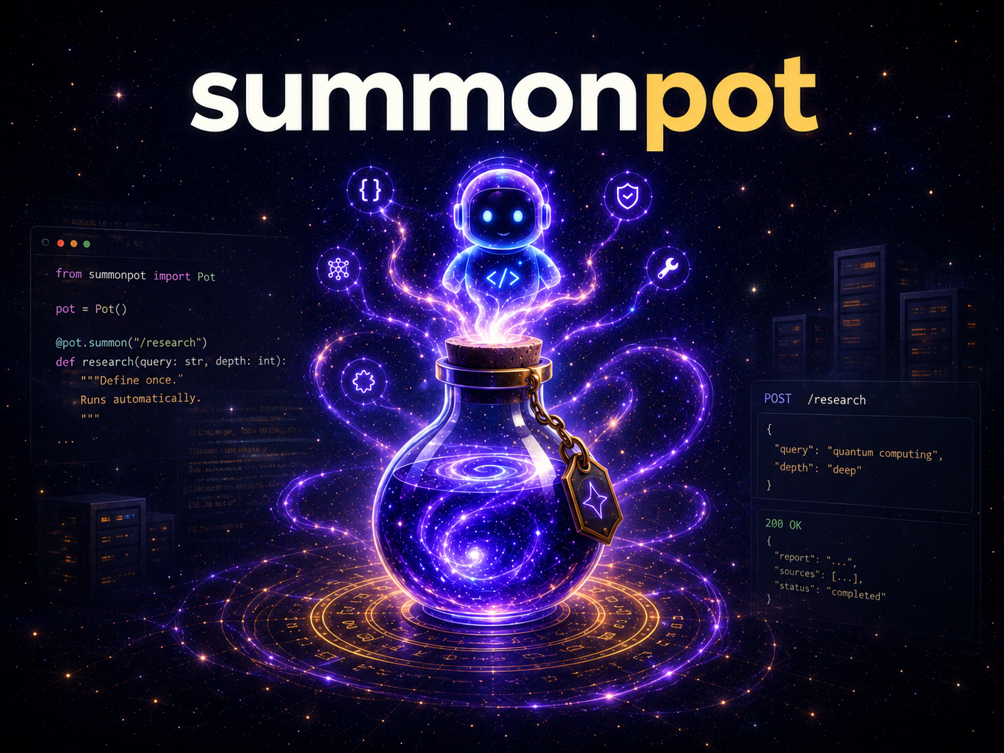 Summonpot — a simple contract for deterministic operations and bounded agent-owned decisions